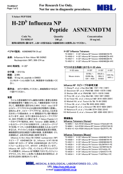 H-2Db Influenza NP peptide