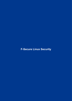 F-Secure Linux Security