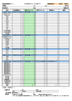 郵送依頼専用シート ※古物商のコピーが必要です 売却