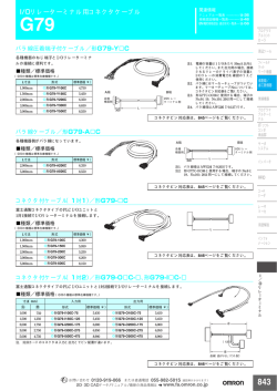 I/Oリレーターミナル用コネクタケーブル
