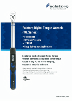 Ecーat。rq Digitaー T。rque Wrench (WK Series)