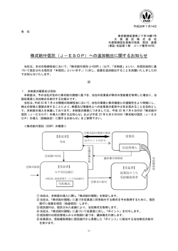 株式給付信託（J－ESOP）への追加拠出に関するお知らせ
