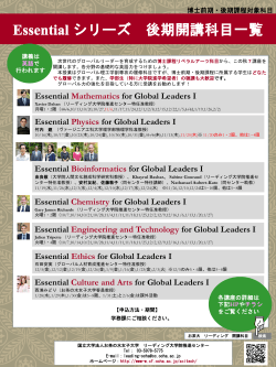 Essential Mathematics for Global Leaders I