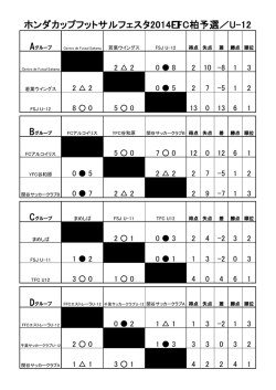 ホンダカップフットサルフェスタ2014 FFC柏予選／U-12