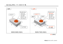 EZ-CALLボタン ケースタイプ／色 65(W) 80(D) 30(H) 50(W) 70(D) 30(H)