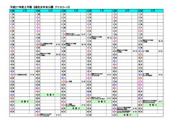 平成27年度上半期 《湖北台中央公園 テニスコート》 5月 6月 4月 7月 9