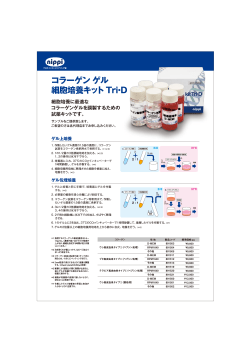 コラーゲン ゲル 細胞培養キット Tri・D