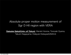 Absolute proper motion measurement of Sgr D HII region with VERA