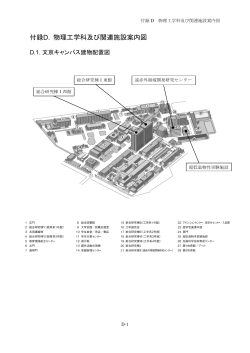 付録D. 物理工学科及び関連施設案内図