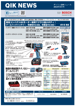 ボッシュQIKニュース 2014年4月号