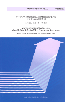 ポータブル全反射蛍光 X 線分析装置を用いた ガソリン中の硫黄分析