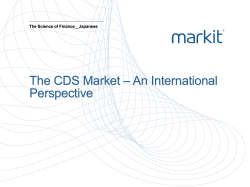 The CDS Market – An International Perspective