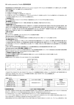 DIS mobile powered by Y!mobile 重要事項説明