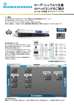 ローデ・シュワルツ主催 AVヘッドエンドのご紹介