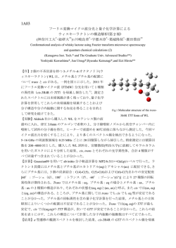 フーリエ変換マイクロ波分光と量子化学計算による ウィスキーラクトンの