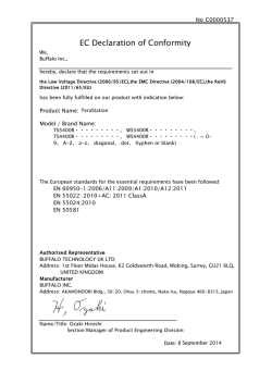 EC Declaration of Conformity