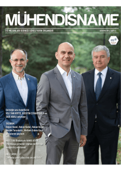 İTﾜ MEZUNLARI DERNEĞİ SﾜRELİ YAYIN ORGANIDIR Derneğin