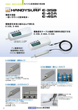 ハンディサーフ E-35B,E-40A,E-45A カタログデータ