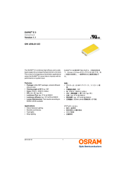 DURIS&reg; E 5 Datasheet Version 1.1 GW JDSLS1.EC