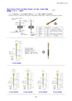 High Current Probe with Mono Plunger &phi;2.5mm ,length 28mm 高