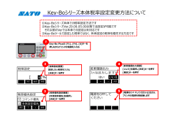Key-Boシリーズ 税率設定変更マニュアル（PDF：207KB