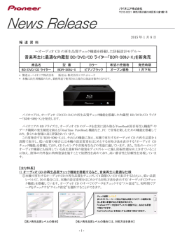 音楽再生に最適な内蔵型 BD/DVD/CD ライター「BDR-S09J