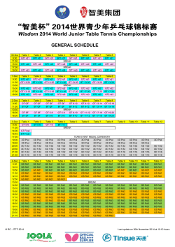 General Schedule (PDF)
