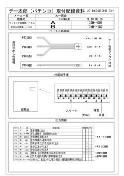デー太郎（パチンコ）取付配線資料