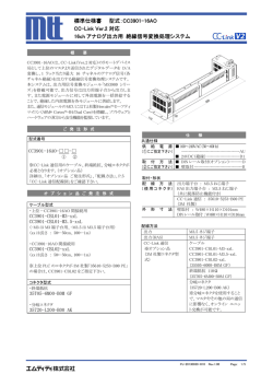 標準仕様書 型式：CC3901-16AO CC-Link Ver.2 対応 16ch アナログ