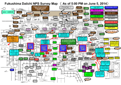 Fukushima Daiichi NPS Survey Map （ As of 5:00 PM on June 5, 2014）