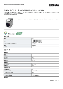 RJ45メスインサート - VS-08-BU-RJ45/BU