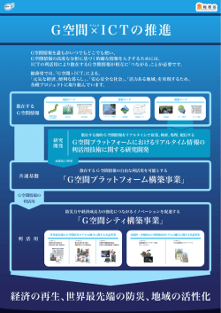 G空問穿ーCTの推進 - G空間シティ構築事業