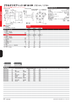 プラネタリギアヘッド GP 32 CR &empty;32 mm, 1.0 Nm