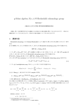 q-Schur algebra S(e, e)のHochschild cohomology group