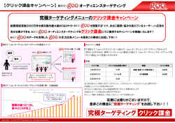 gooオーディエンスターゲティング CPC課金キャンペーン 10-12月期