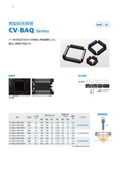 カタログダウンロード CV-BAQ Series:0.42MB