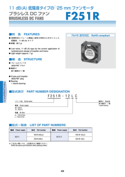 ブラシレス DC ファン BRUSHLESS DC FANS 11