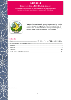 JULIO de 2014 - Nagoya International Center