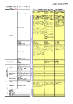 「B-2 プロジェクト記述書」 記述サンプル （PDF 118KB） - HCD