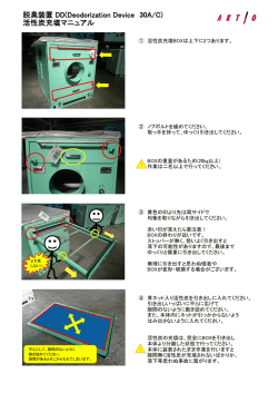 脱臭装置 DD(Deodorization Device 30A/C) 活性炭充填マニュアル
