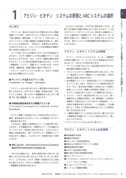 1 アビジン・ビオチン システムの原理とABCシステムの選択