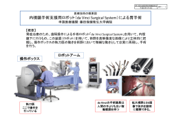 内視鏡手術支援用ロボット（da Vinci Surgical System）による胃手術