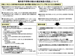 権利者不明等の場合の裁定制度の見直しについて