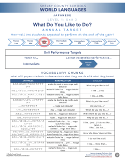 What Do You Like to Do? - SCS World Languages