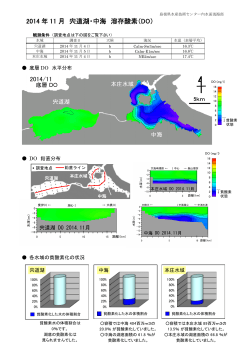 2014 年 11 月 宍道湖・中海 溶存酸素（DO）