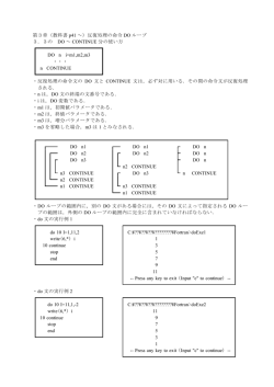 DO～CONTINUE