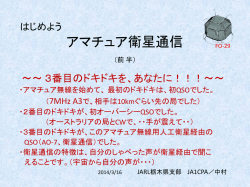 アマチュア衛星通信