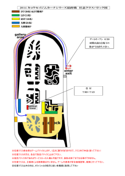2014 キョウセイジムカーナシリーズ最終戦 任意クラスパドック図 DT（39