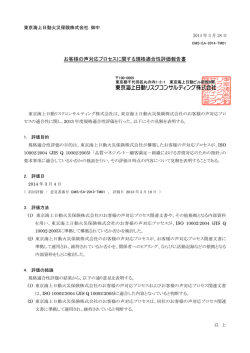 規格適合性評価報告書