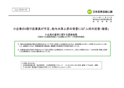 （小企業編）2014年7－9月期特別調査）（PDF